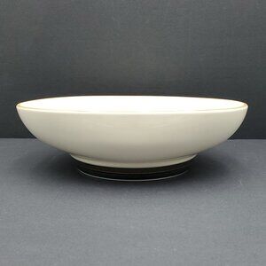 Pfaltzgraff Canyon Ridge Oval Serving Bowl Tan Pedestal Vegetable Serving Bowl